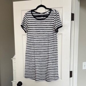 Striped Black and White tshirt Dress